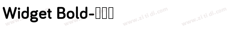 Widget Bold字体转换